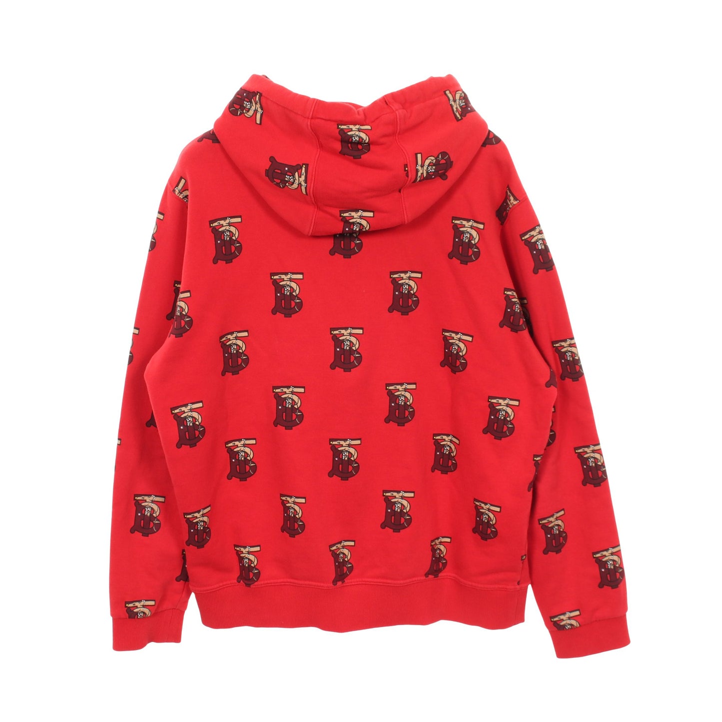 TBモノグラム ネズミプリント フーディ プルオーバーパーカー コットン レッド マルチカラー バーバリー トップス BURBERRY