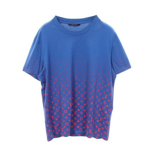 モノグラムグラディエント 半袖Tシャツ コットン ブルー レッド ルイヴィトン