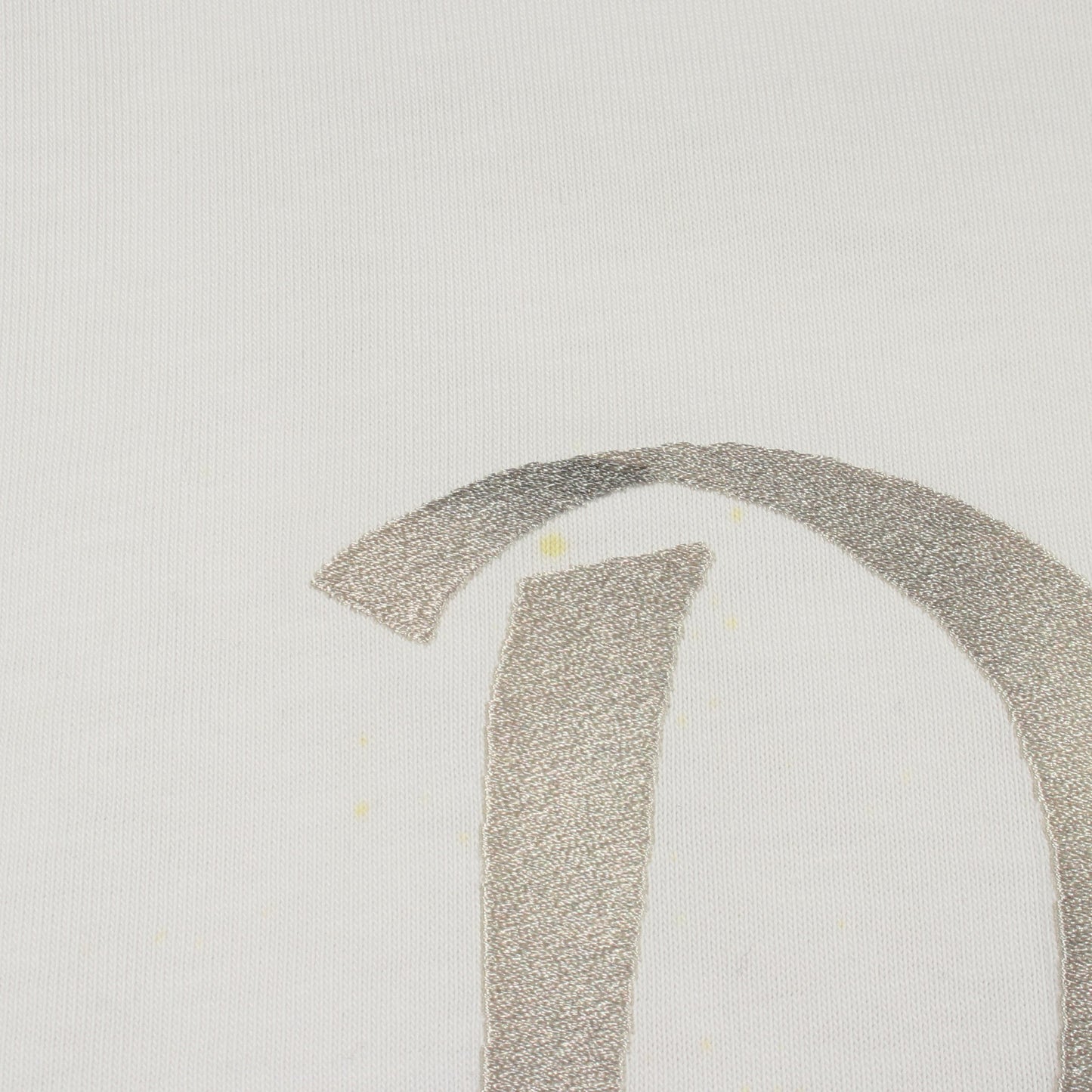 ロゴ刺繍 クルーネック 半袖Tシャツ コットン ホワイト グレー クリスチャンディオール トップス Christian Dior