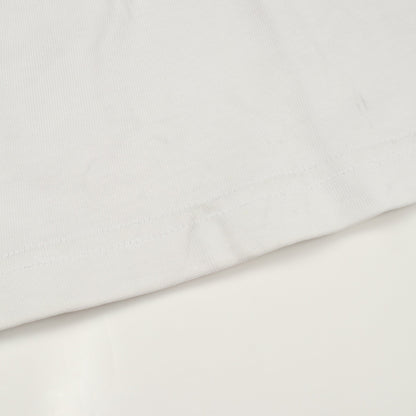 ロゴ刺繍 クルーネック 半袖Tシャツ コットン ホワイト グレー クリスチャンディオール トップス Christian Dior