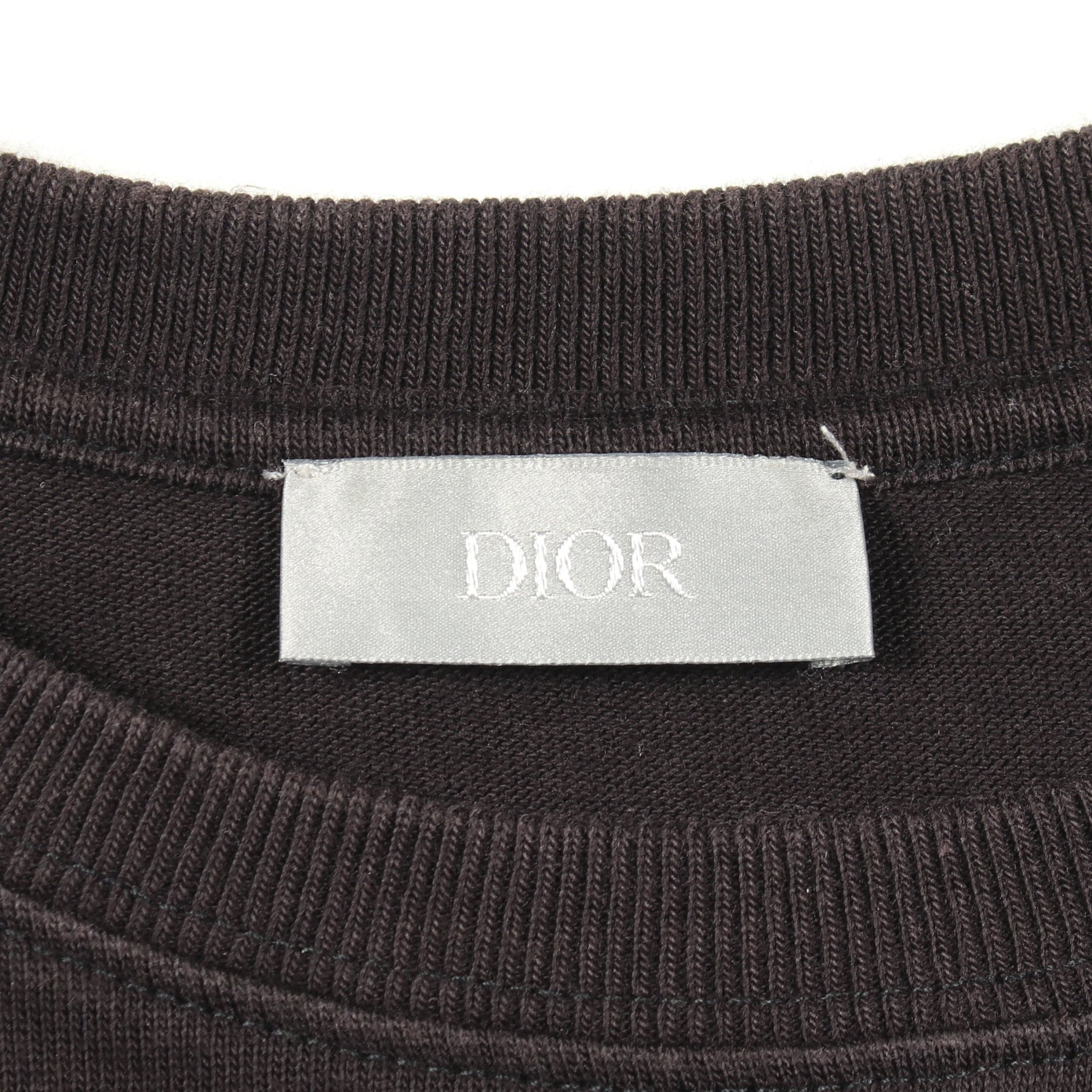 DIOR × DANIEL ARSHAM ロゴプリント 半袖Tシャツ コットン ブラック ディオール トップス DIOR