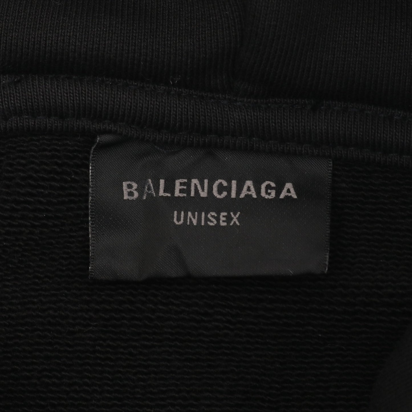 ロゴプリント フーディ プルオーバーパーカー コットン ブラック バレンシアガ トップス BALENCIAGA