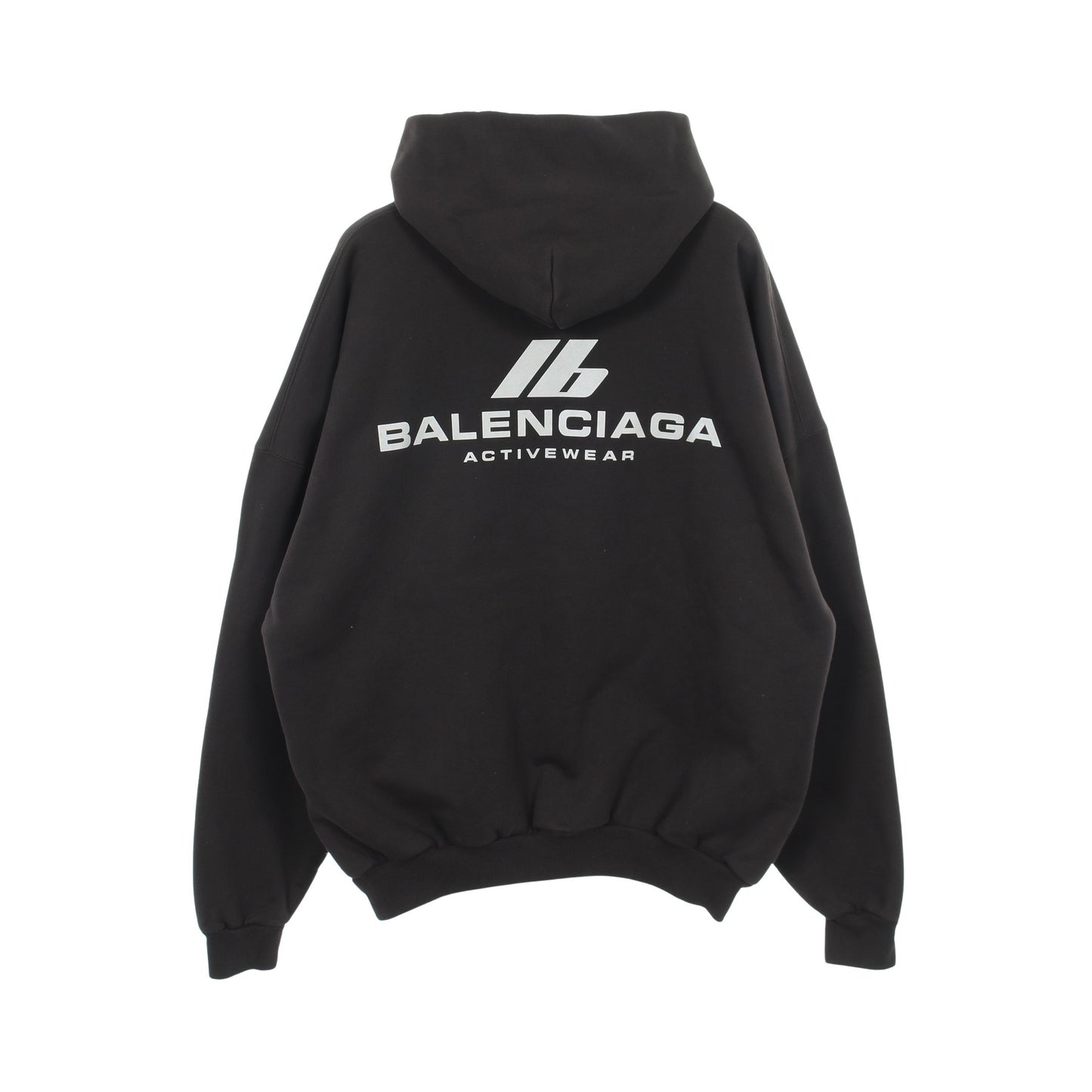 ロゴプリント フーディ プルオーバーパーカー コットン ブラック バレンシアガ トップス BALENCIAGA