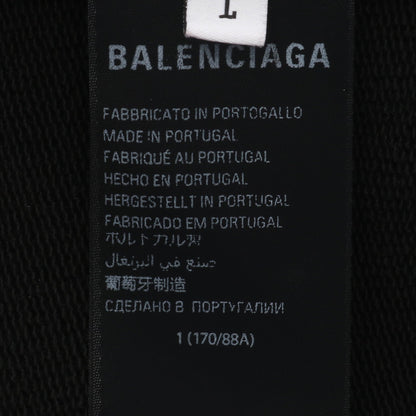 ロゴプリント フーディ プルオーバーパーカー コットン ブラック バレンシアガ トップス BALENCIAGA