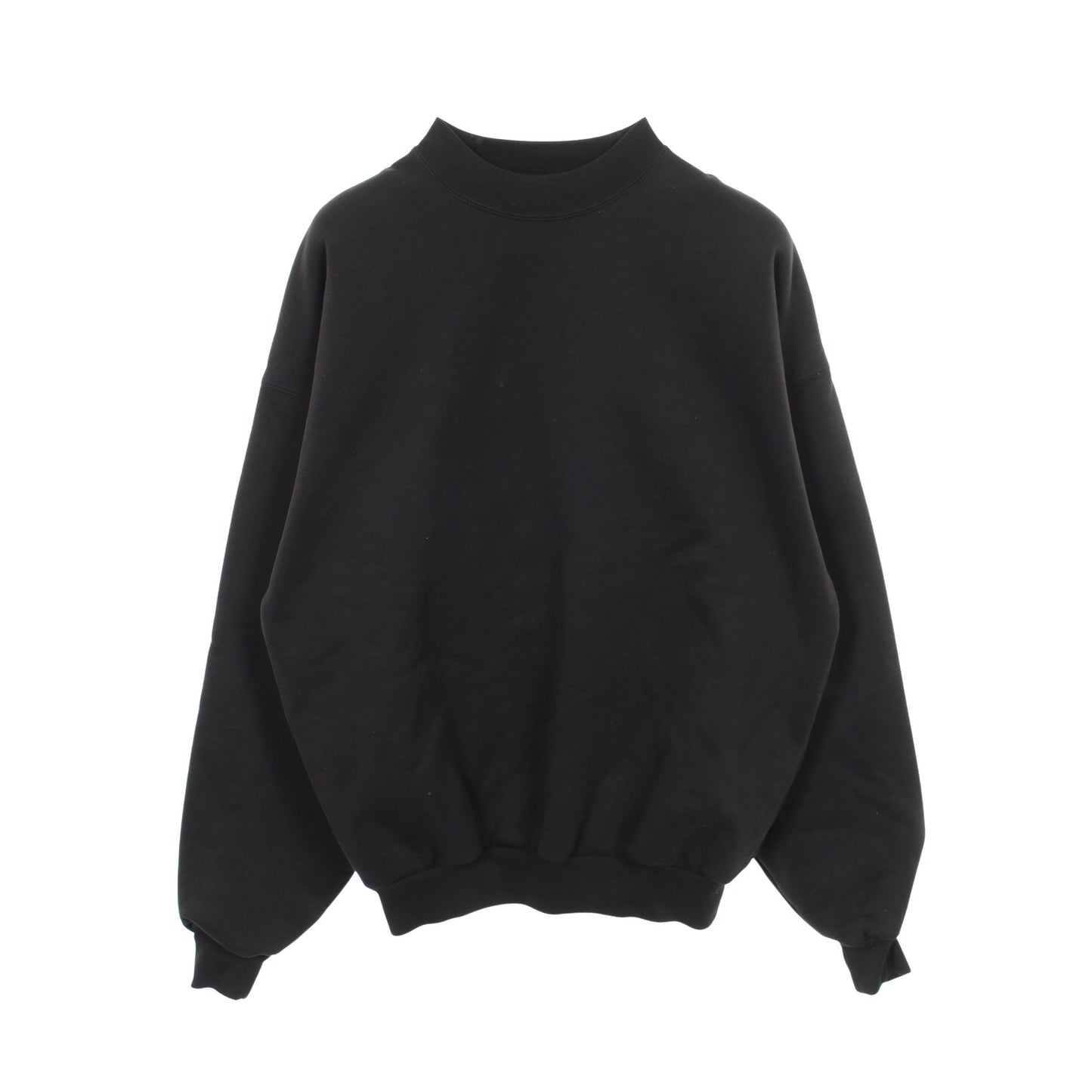 GARDE ROBE ケアラベルプリント クルーネック スウェットシャツ コットン ブラック バレンシアガ トップス BALENCIAGA