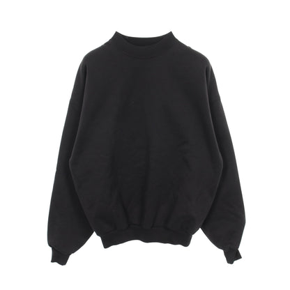 GARDE ROBE ケアラベルプリント クルーネック スウェットシャツ コットン ブラック バレンシアガ トップス BALENCIAGA