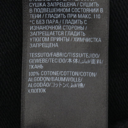 GARDE ROBE ケアラベルプリント クルーネック スウェットシャツ コットン ブラック バレンシアガ トップス BALENCIAGA