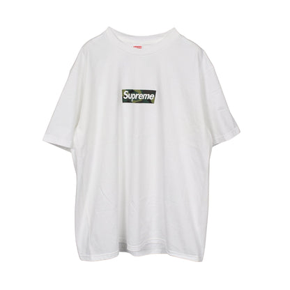 Box Logo Crewneck 半袖Tシャツ コットン ホワイト グリーン シュプリーム トップス Supreme