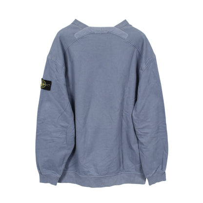 クルーネック スウェットシャツ コットン ブルーグレー ストーンアイランド トップス Stone Island