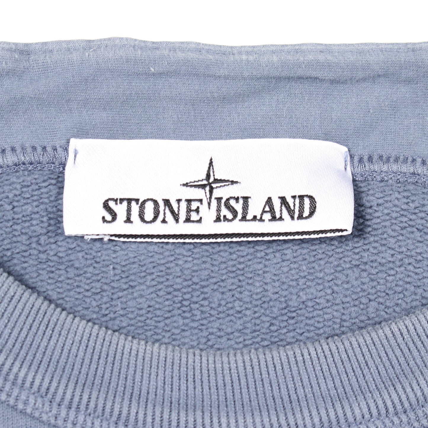 クルーネック スウェットシャツ コットン ブルーグレー ストーンアイランド トップス Stone Island