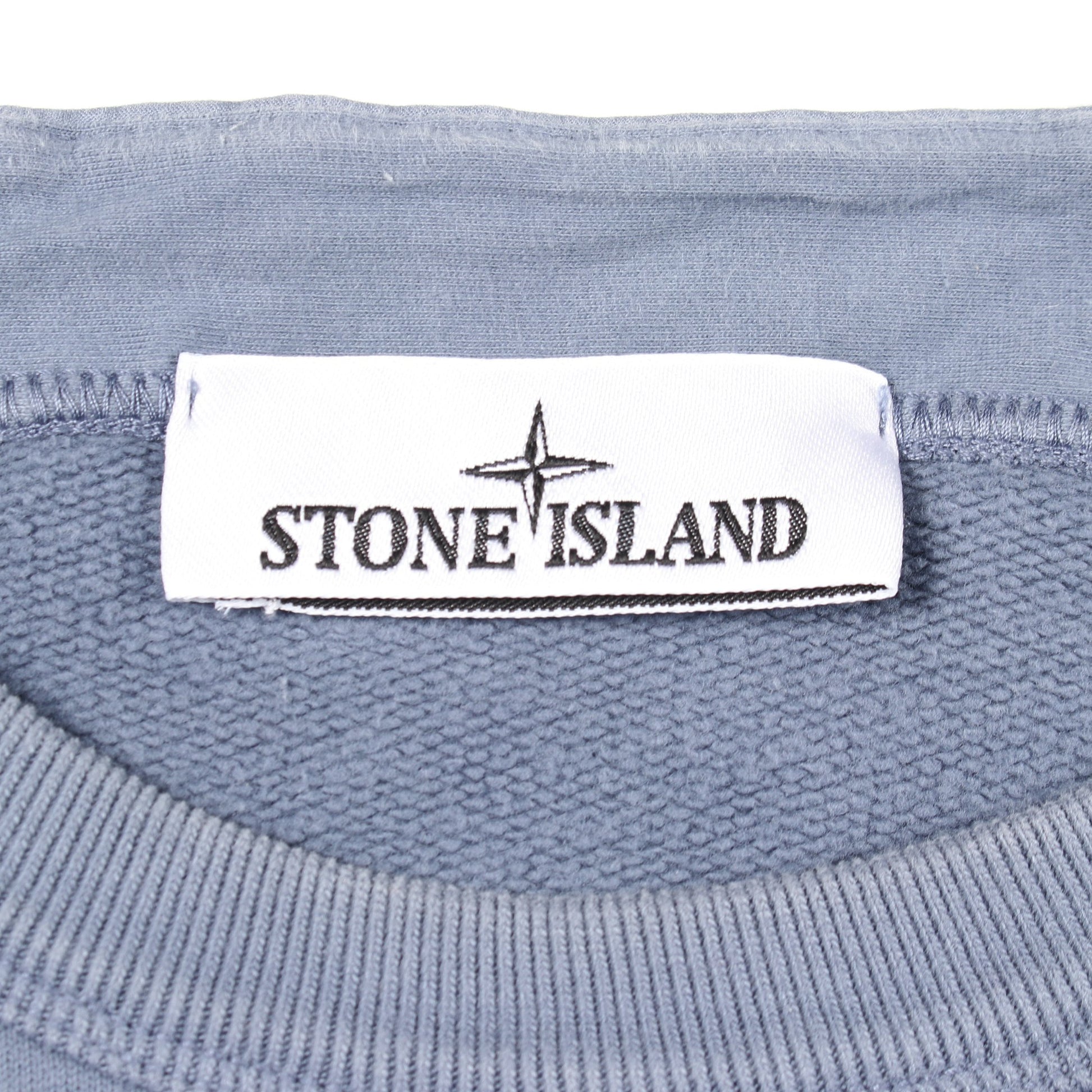 クルーネック スウェットシャツ コットン ブルーグレー ストーンアイランド トップス Stone Island