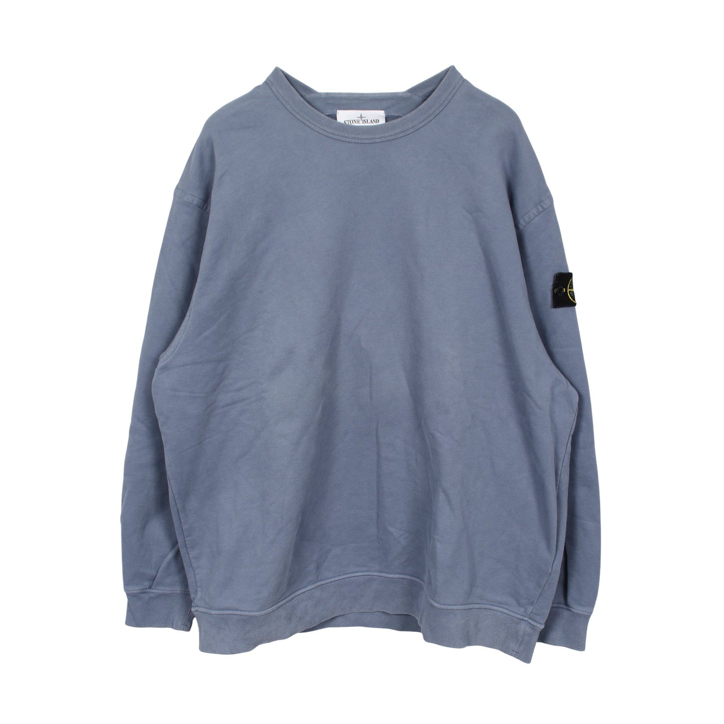 クルーネック スウェットシャツ コットン ブルーグレー ストーンアイランド トップス Stone Island