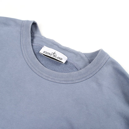 クルーネック スウェットシャツ コットン ブルーグレー ストーンアイランド トップス Stone Island