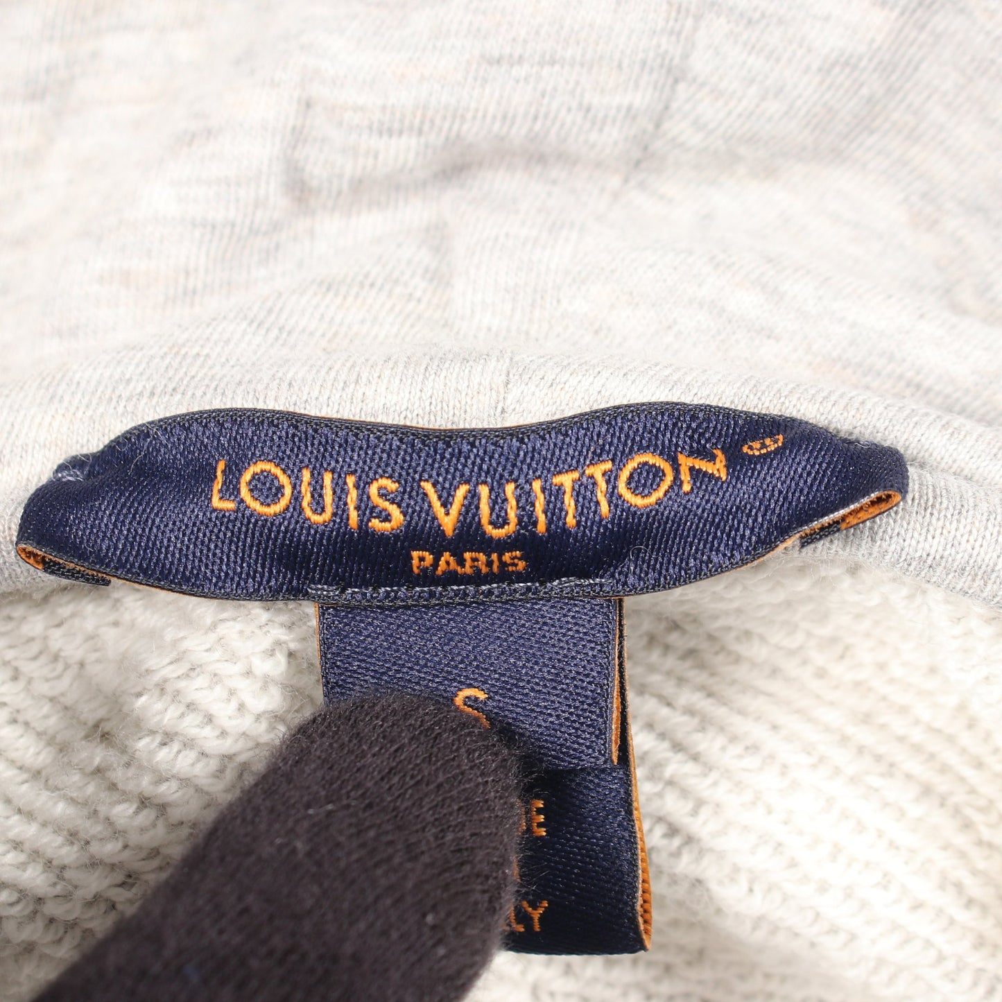 トラベルスタンプクロップフーディ プルオーバーパーカー コットン グレー ルイヴィトン トップス LOUIS VUITTON