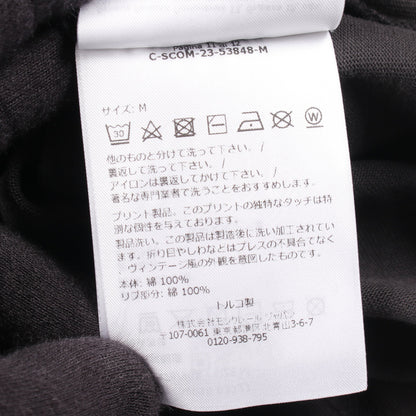ロゴプリント クルーネック 半袖Tシャツ コットン ブラック モンクレール トップス MONCLER