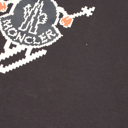 ロゴプリント クルーネック 半袖Tシャツ コットン ブラック モンクレール トップス MONCLER