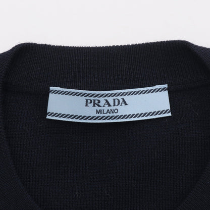 ストライプ セーター マリンボーダー ニット ウール ネイビー ホワイト プラダ トップス PRADA