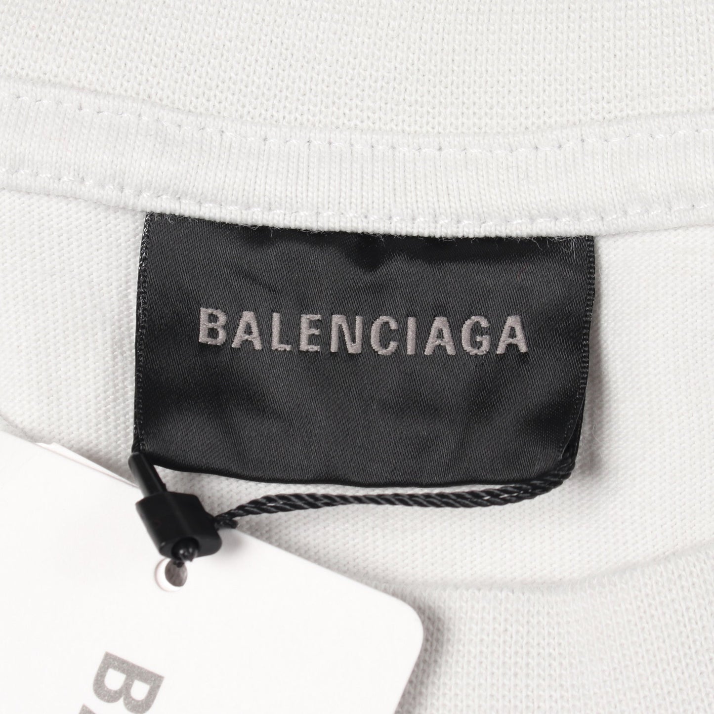 BALENCIAGA × WFP ダメージ加工 クルーネック Tシャツ 半袖Tシャツ コットン ライトブルー バレンシアガ トップス BALENCIAGA