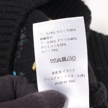 星座 ニット ベスト ウール カシミヤ ブラック ライトブルー イエロー クリスチャンディオール トップス Christian Dior