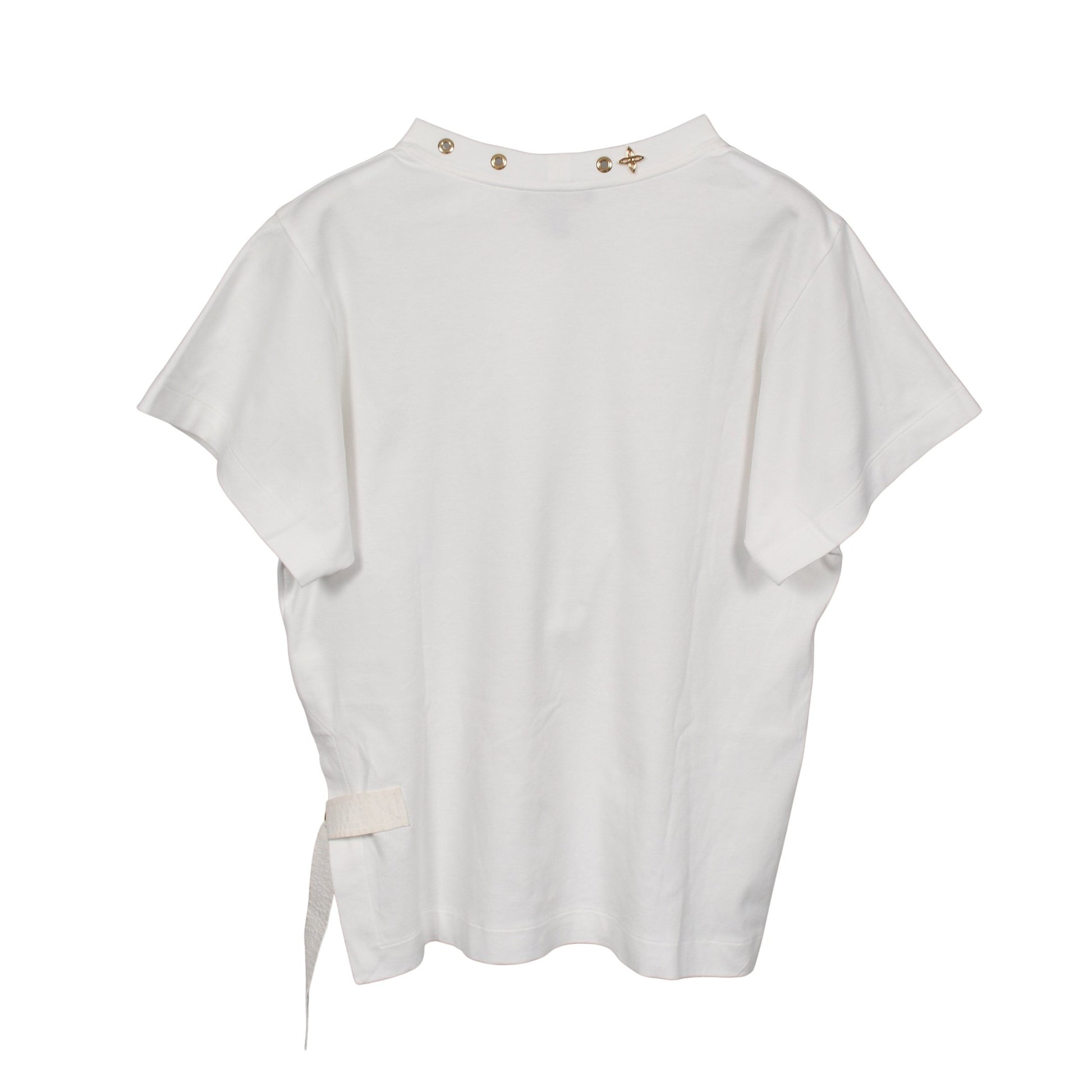 サイドストラップ 半袖Tシャツ コットン ホワイト ルイヴィトン トップス LOUIS VUITTON