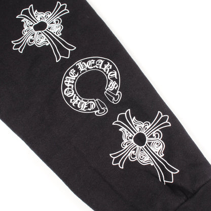 ホースシュー ダガー ジップアップパーカー コットン ブラック クロムハーツ トップス Chrome Hearts