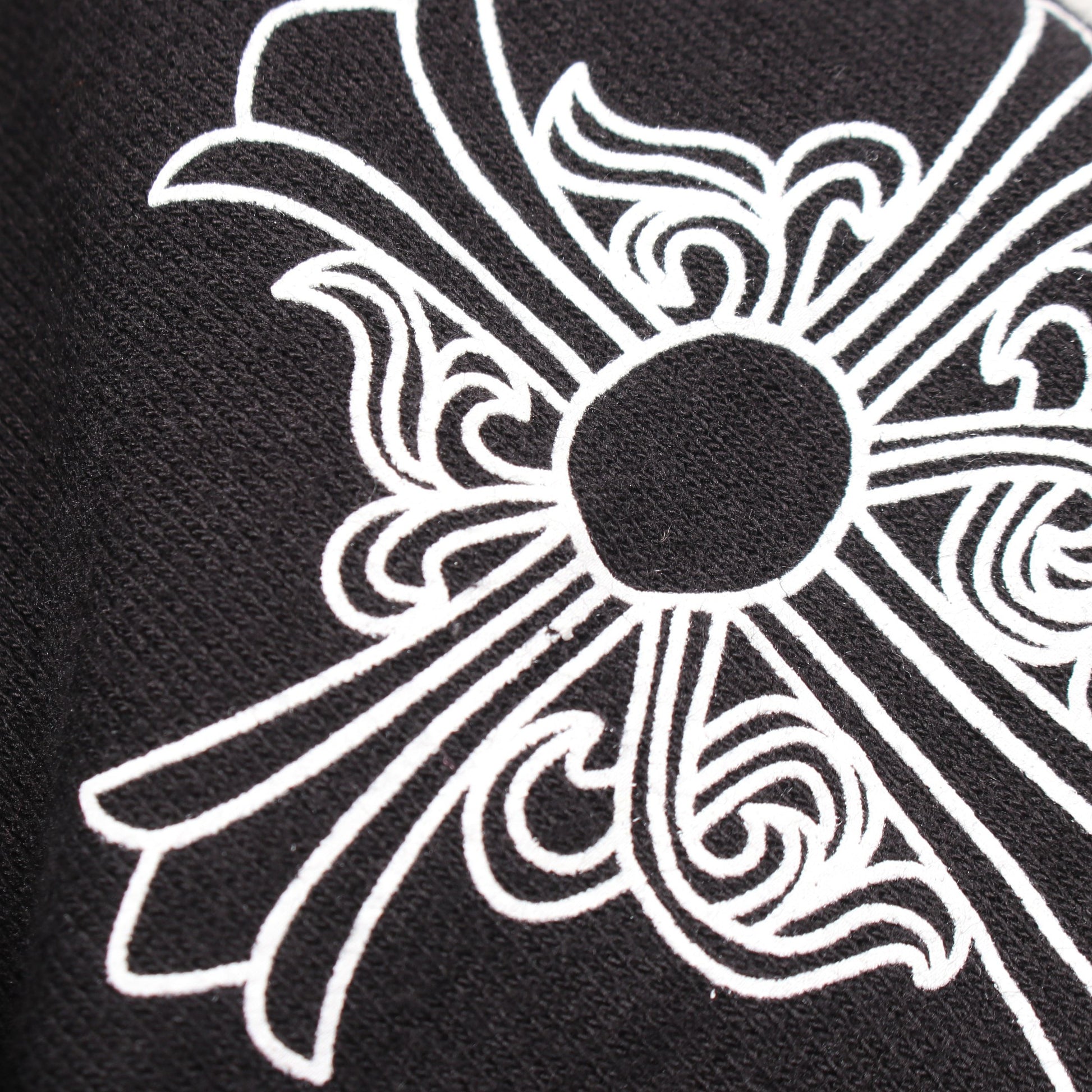 ホースシュー ダガー ジップアップパーカー コットン ブラック クロムハーツ トップス Chrome Hearts