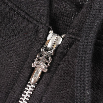 ホースシュー ダガー ジップアップパーカー コットン ブラック クロムハーツ トップス Chrome Hearts