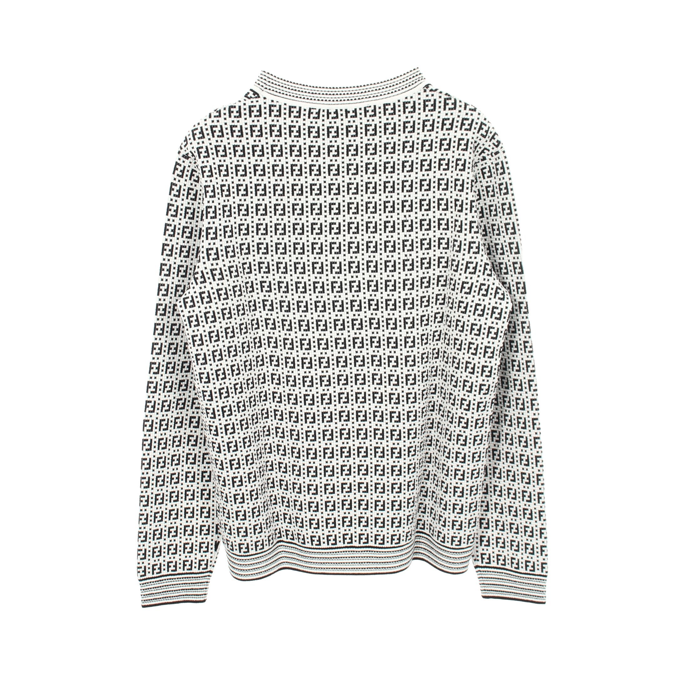 FENDI  20ss クロップド プルオーバー FFロゴセーター　ホワイト Sweater Wool White | Fendi