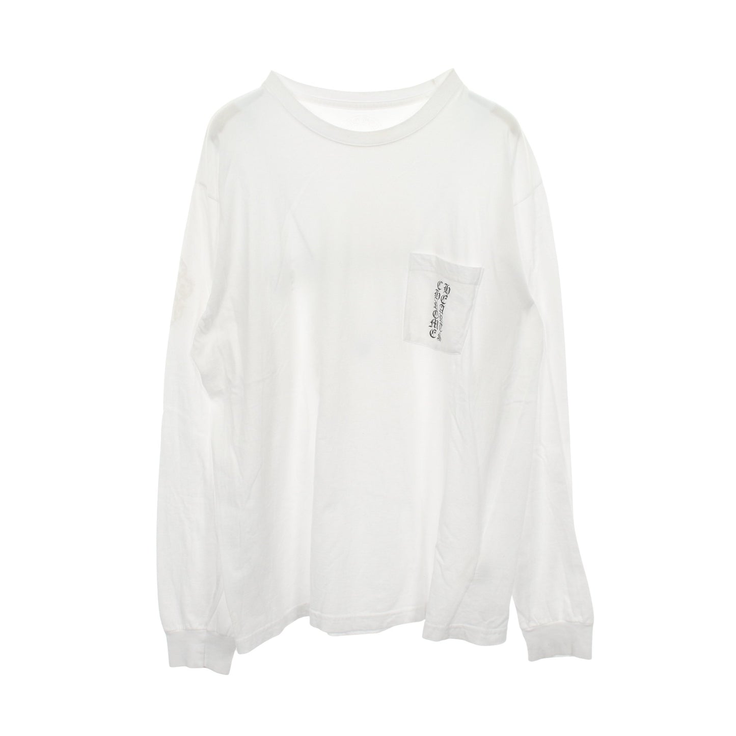 セメタリークロス 長袖Tシャツ コットン ホワイト クロムハーツ トップス Chrome Hearts