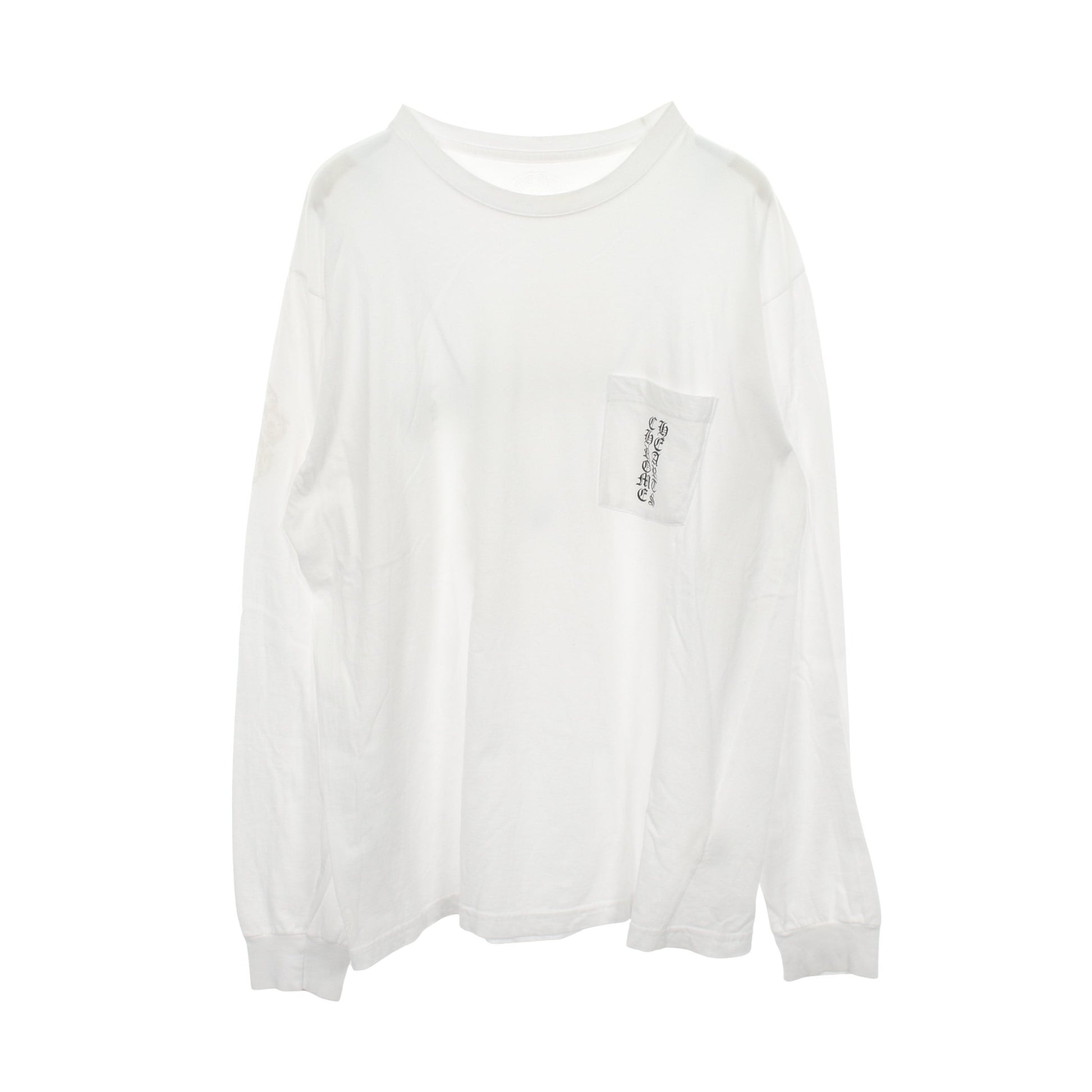 セメタリークロス 長袖Tシャツ コットン ホワイト クロムハーツ トップス Chrome Hearts