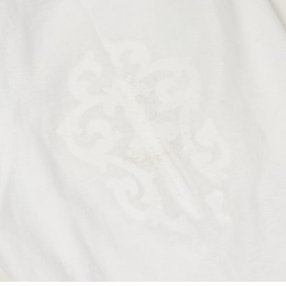 セメタリークロス 長袖Tシャツ コットン ホワイト クロムハーツ トップス Chrome Hearts