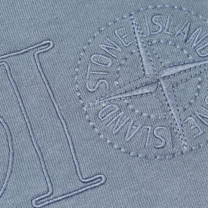 DIOR × STONE ISLAND ロゴ刺繍 半袖Tシャツ コットン ブルーグレー ディオール トップス DIOR