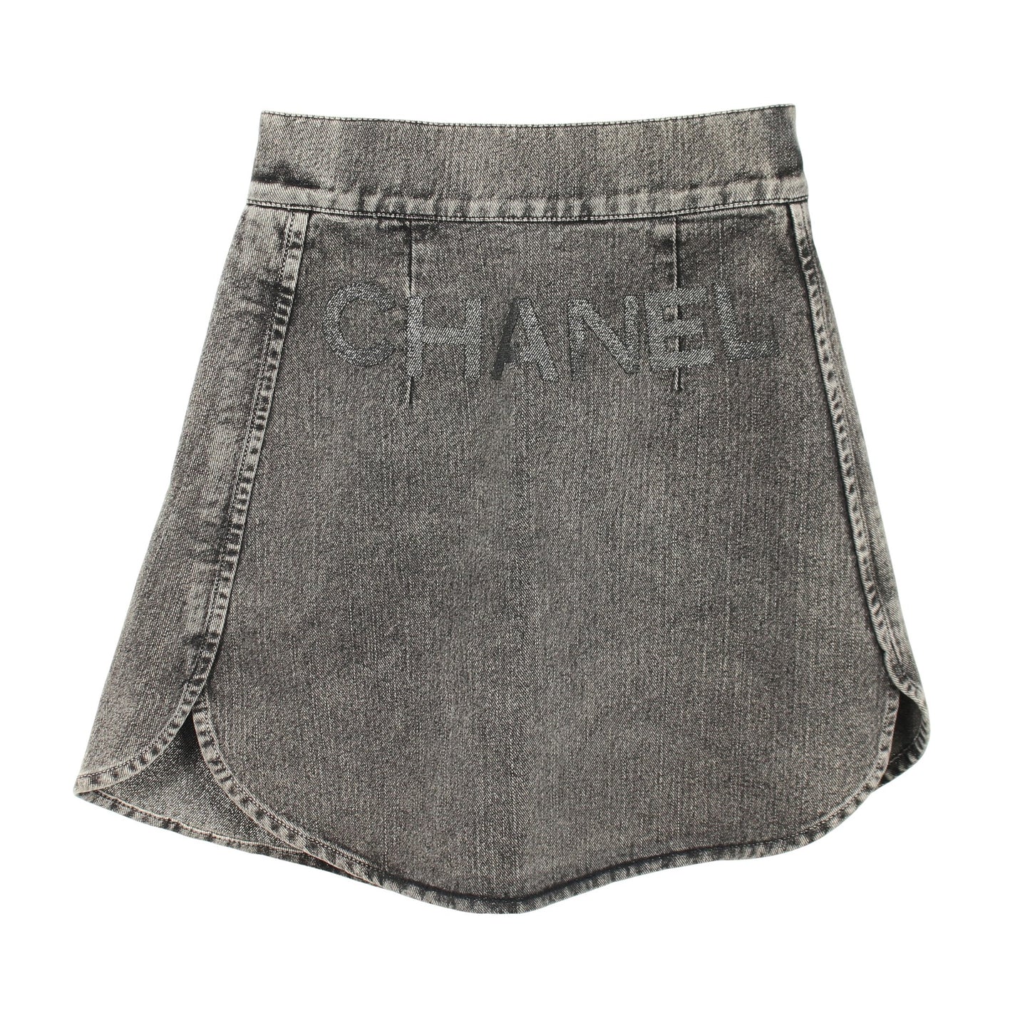 ココマーク No.5 デニムスカート コットン グレー シャネル ボトムス CHANEL