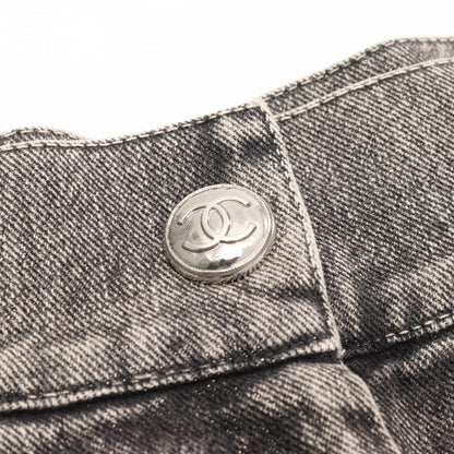 ココマーク No.5 デニムスカート コットン グレー シャネル ボトムス CHANEL