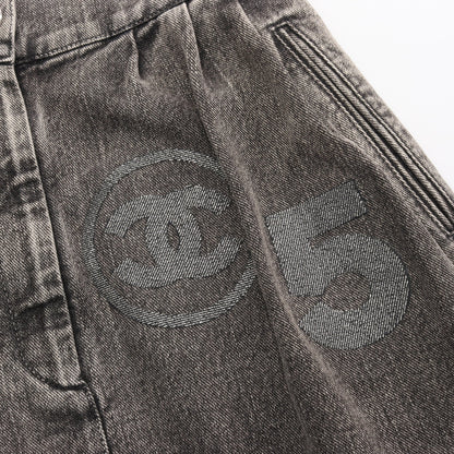 ココマーク No.5 デニムスカート コットン グレー シャネル ボトムス CHANEL