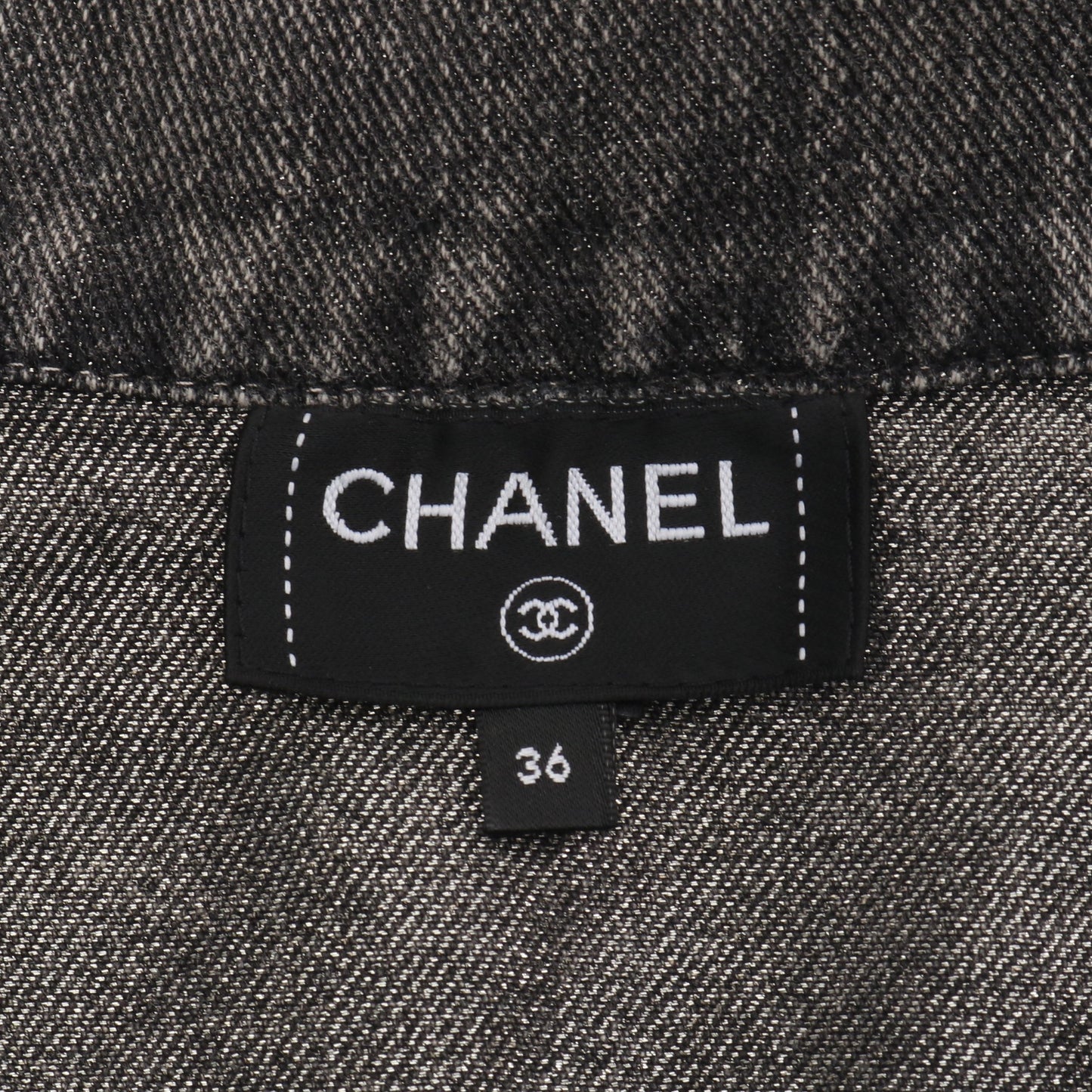ココマーク No.5 デニムスカート コットン グレー シャネル ボトムス CHANEL