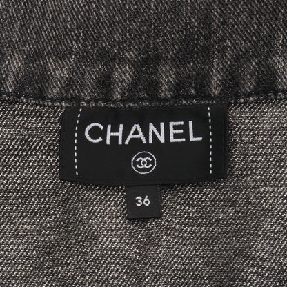 ココマーク No.5 デニムスカート コットン グレー シャネル ボトムス CHANEL