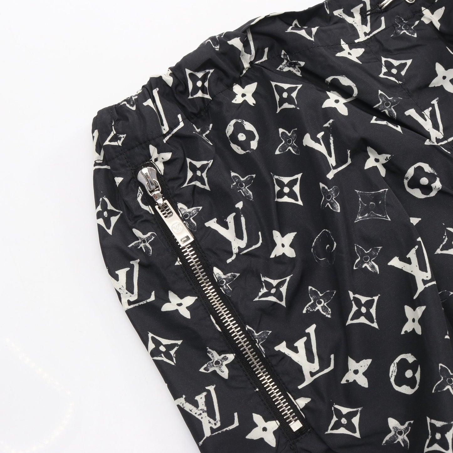 モノグラム ショートパンツ イージーパンツ ナイロン ブラック ホワイト ルイヴィトン ボトムス LOUIS VUITTON