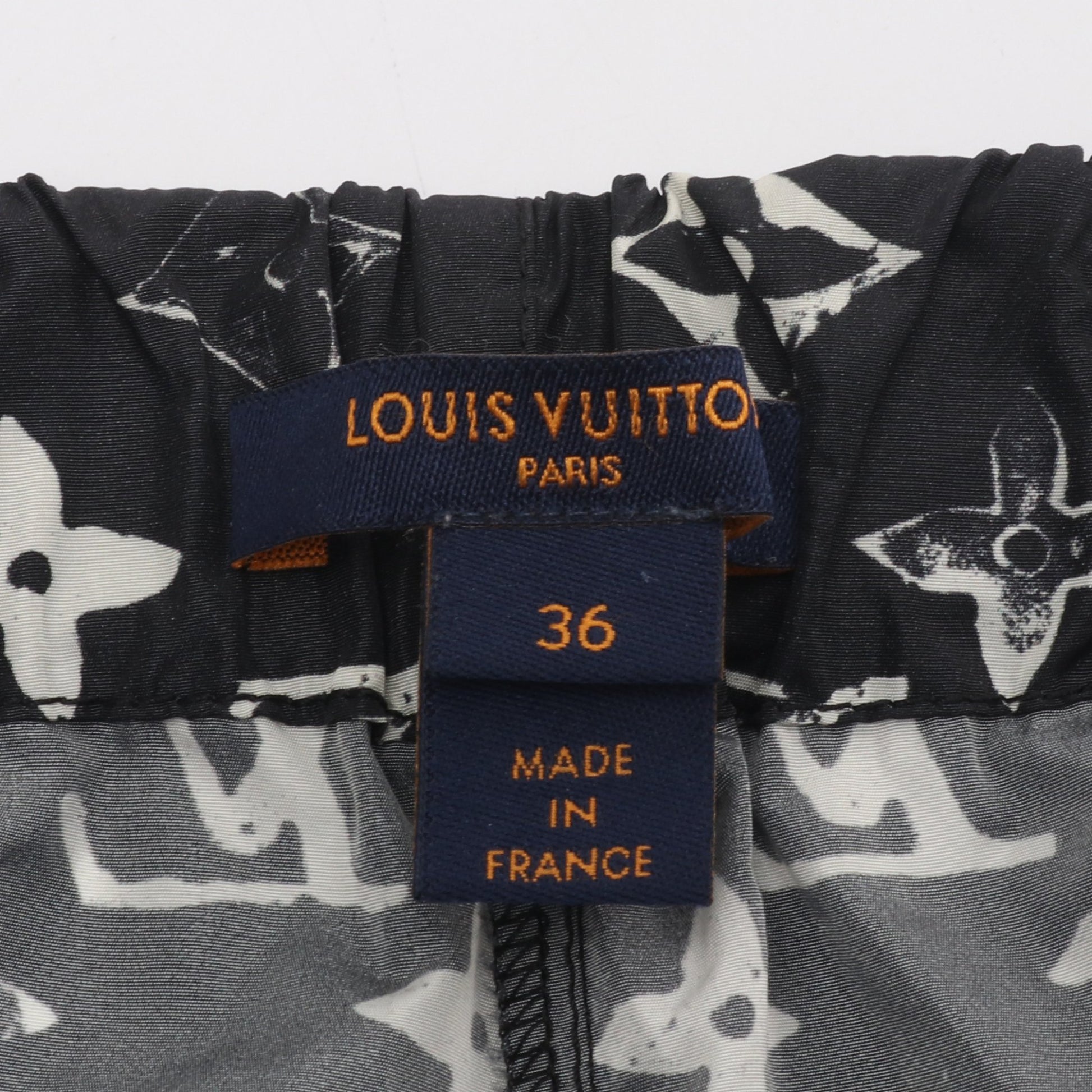 モノグラム ショートパンツ イージーパンツ ナイロン ブラック ホワイト ルイヴィトン ボトムス LOUIS VUITTON