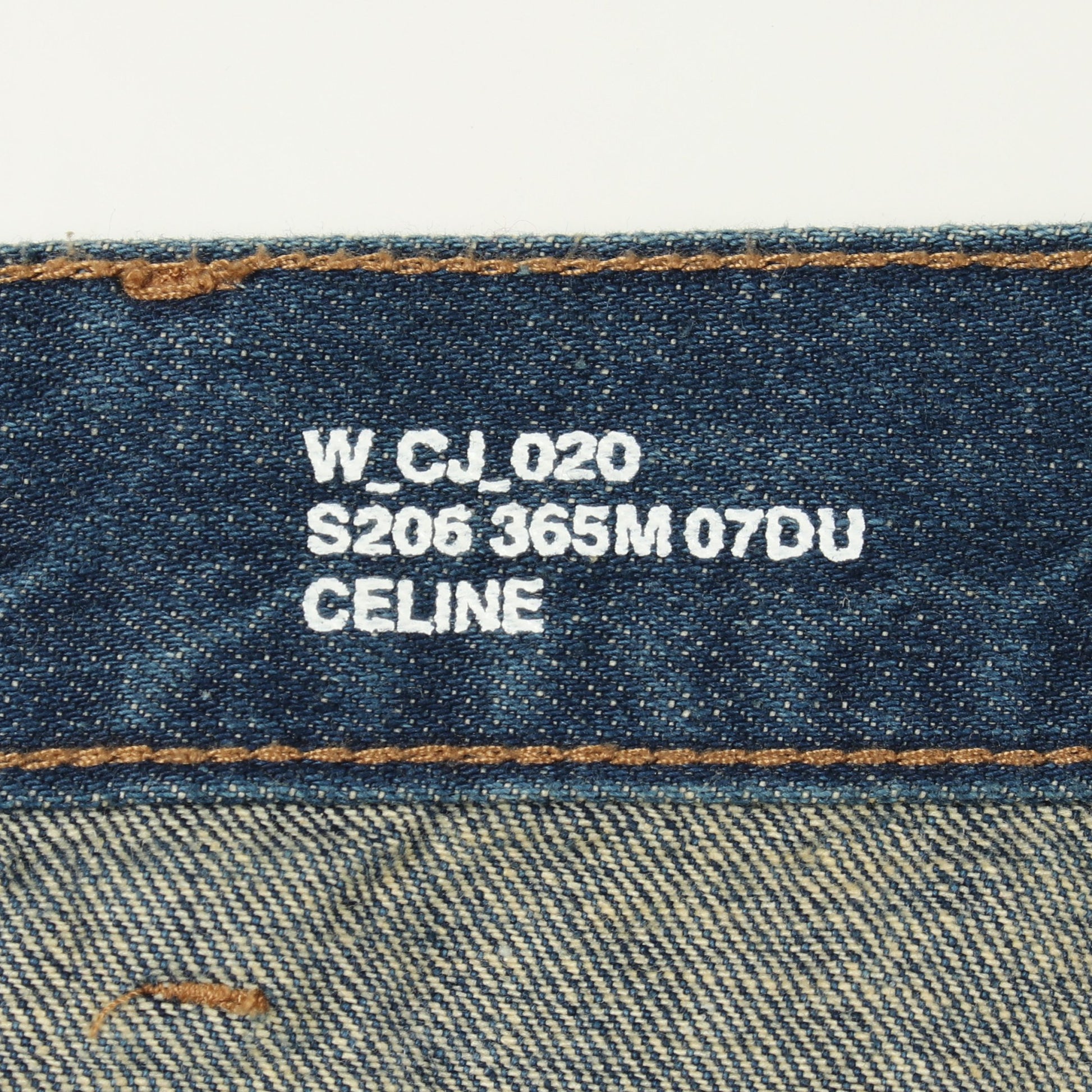 トリオンフ デニムスカート コットン インディゴブルー セリーヌ ボトムス CELINE