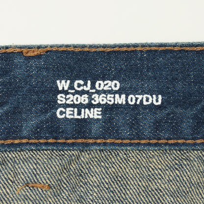 トリオンフ デニムスカート コットン インディゴブルー セリーヌ ボトムス CELINE