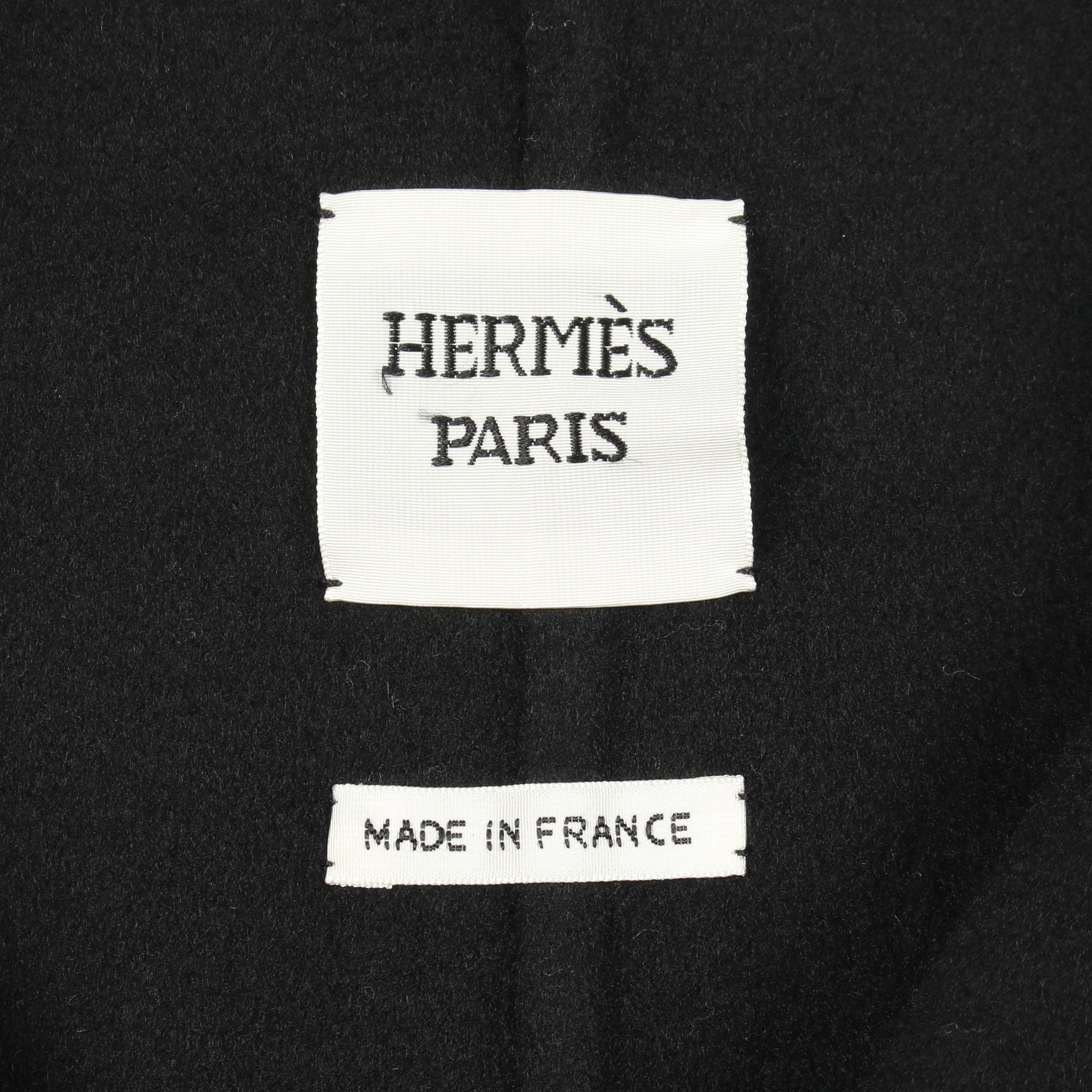 ダブルフェイス ロング ジレ カシミヤ ネイビー エルメス トップス HERMES