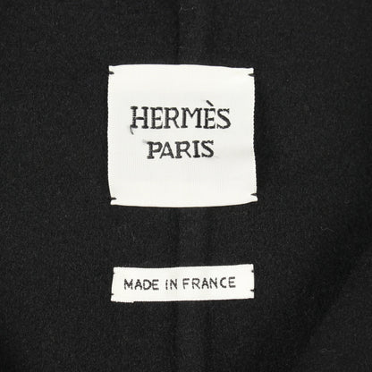 ダブルフェイス ロング ジレ カシミヤ ネイビー エルメス トップス HERMES