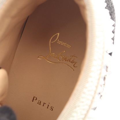 スパイクスタッズ ハイカットスニーカー レザー PVC ブラック ダークグリーン ゴールド クリスチャンルブタン シューズ Christian Louboutin