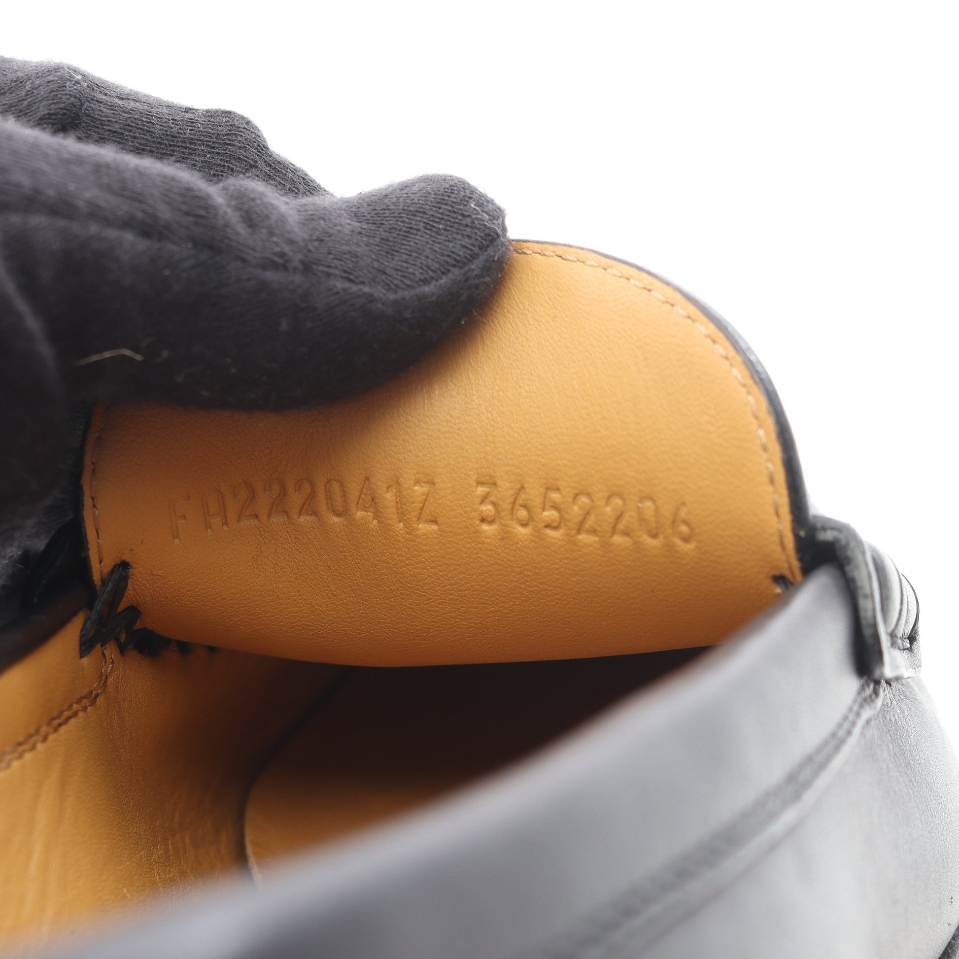 厚底 ローファー レザー ブラック エルメス シューズ HERMES