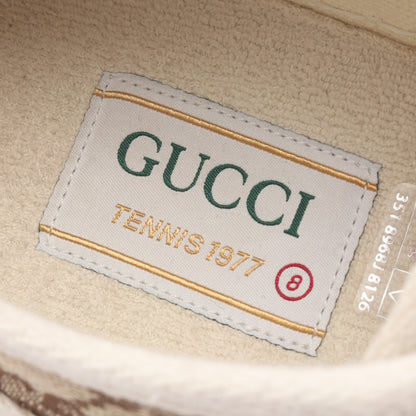 グッチ テニス 1977 GGキャンバス スニーカー キャンバス ベージュ オフホワイト グッチ シューズ GUCCI