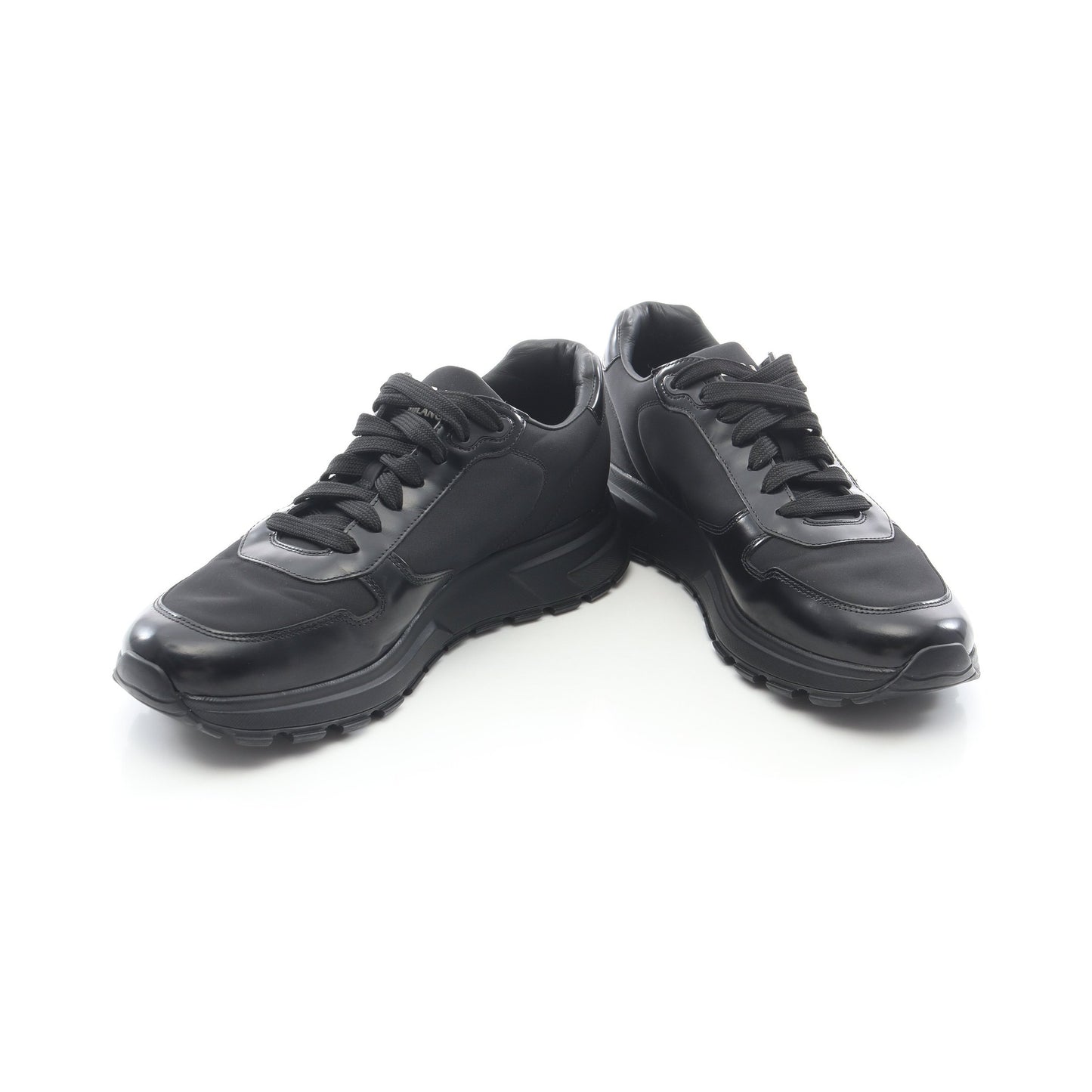 Re-Nylon スニーカー ナイロン レザー ブラック プラダ シューズ PRADA