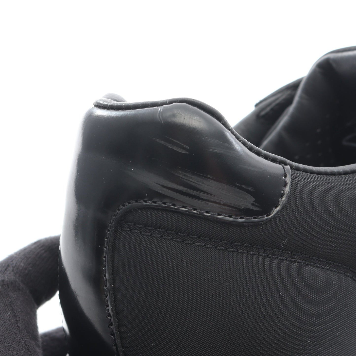 Re-Nylon スニーカー ナイロン レザー ブラック プラダ シューズ PRADA