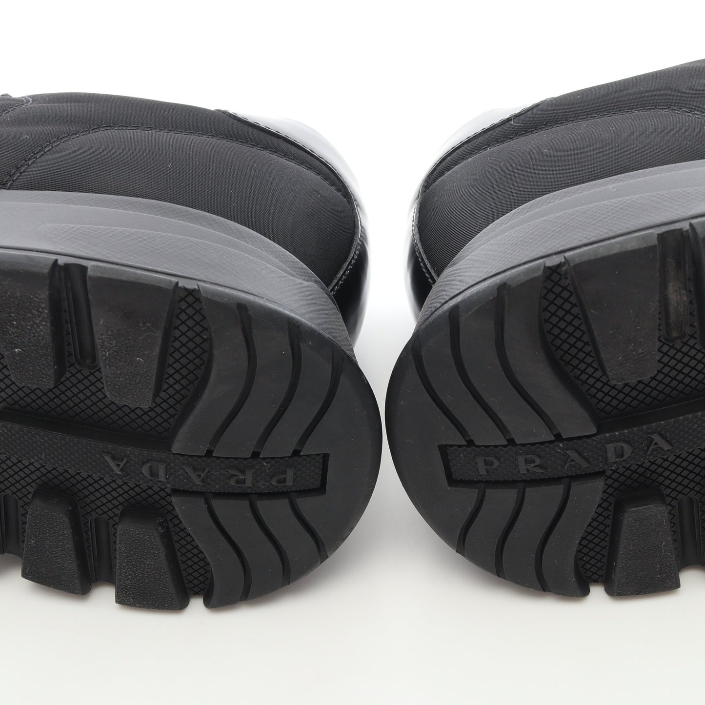 Re-Nylon スニーカー ナイロン レザー ブラック プラダ シューズ PRADA