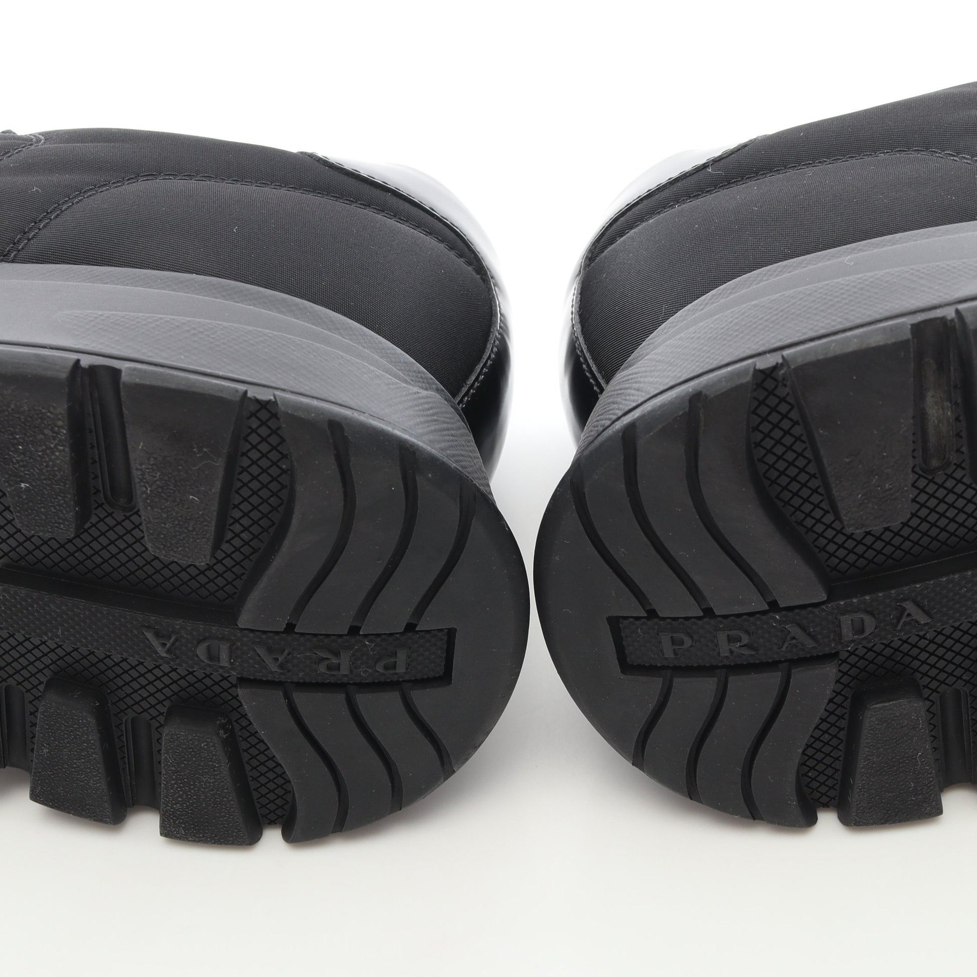 Re-Nylon スニーカー ナイロン レザー ブラック プラダ シューズ PRADA
